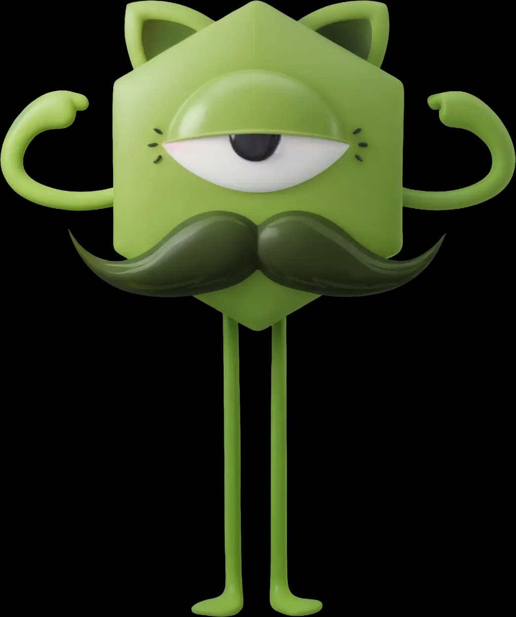 Green info mascot